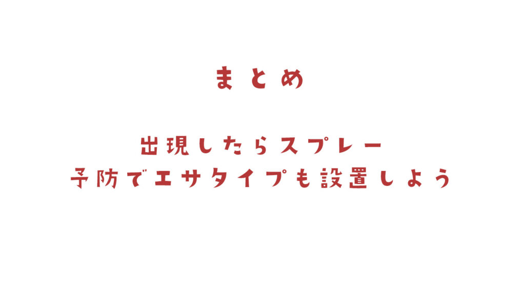 ワモンゴキブリの予防