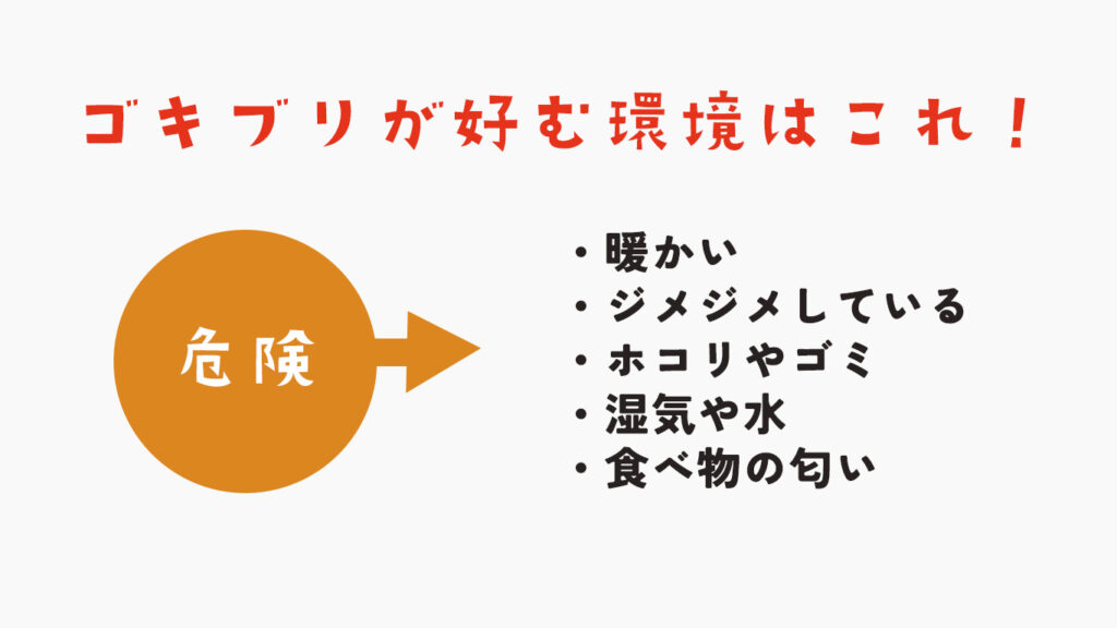 ゴキブリが好む環境